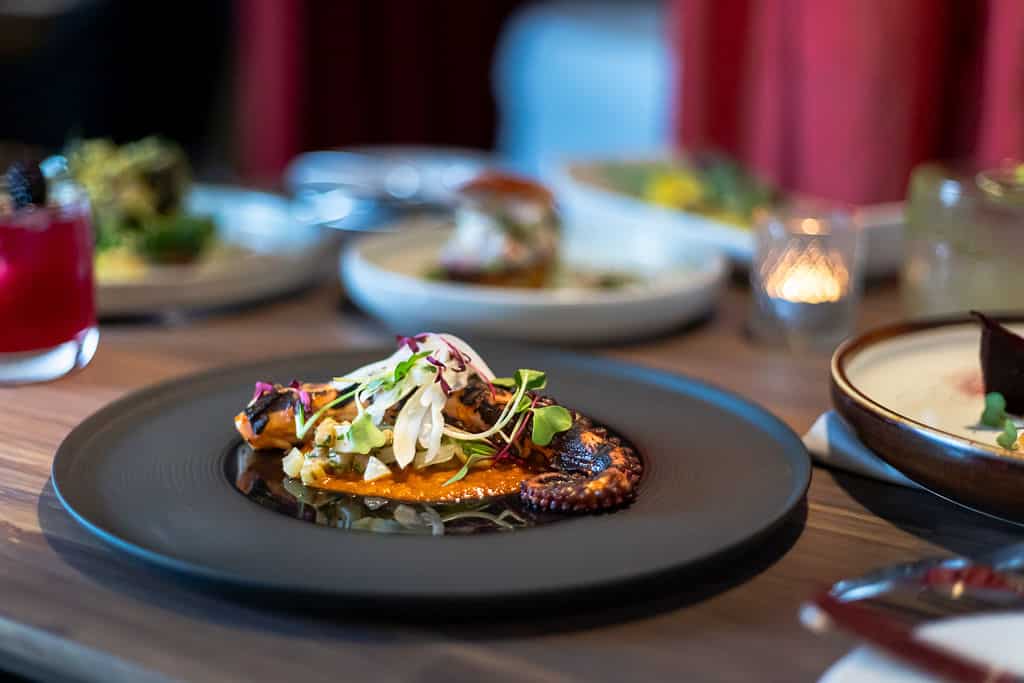 Chili Charred Octopus at AG Inspired Cuisine